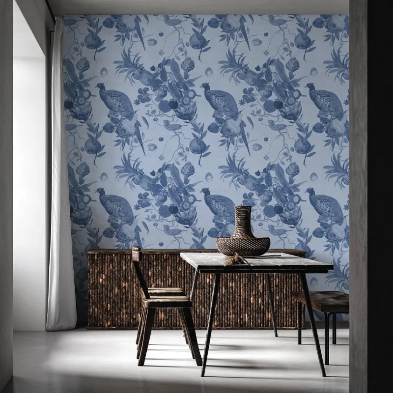 Ambrosia Mono Navy Wallpaper