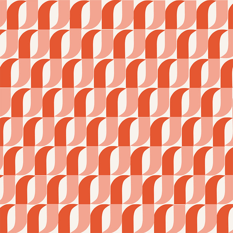 Aperture Persimmon and Shell wallpaper