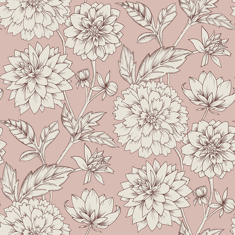Dahlia Blooms First Waltz Wallpaper
