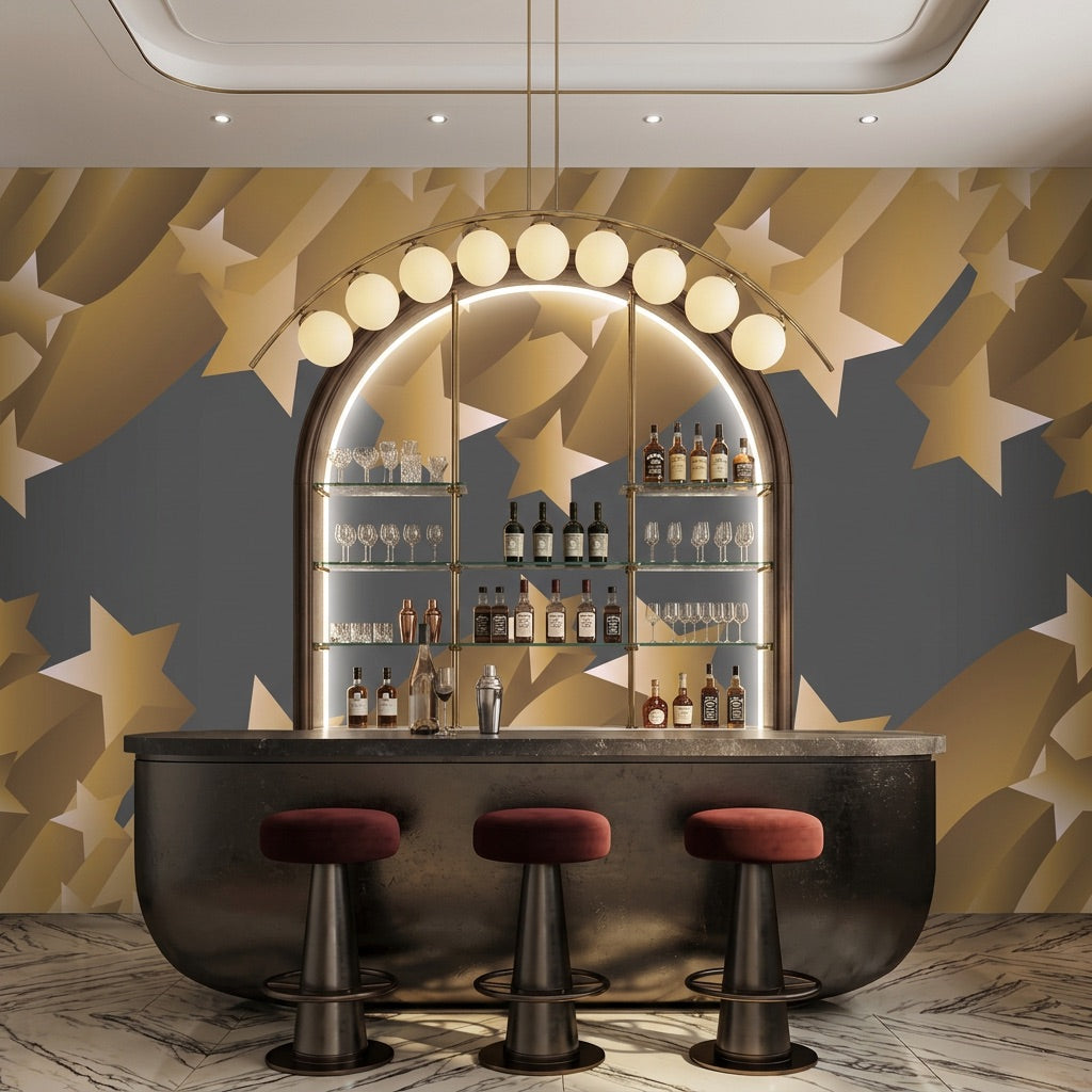 Hall of Fame – Grey Gold Wallpaper