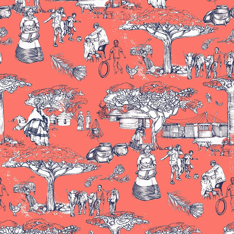 Noluthando-Navy-Coral-Toile-by-Kim-Williams-Jessica-Molebatsi.webp