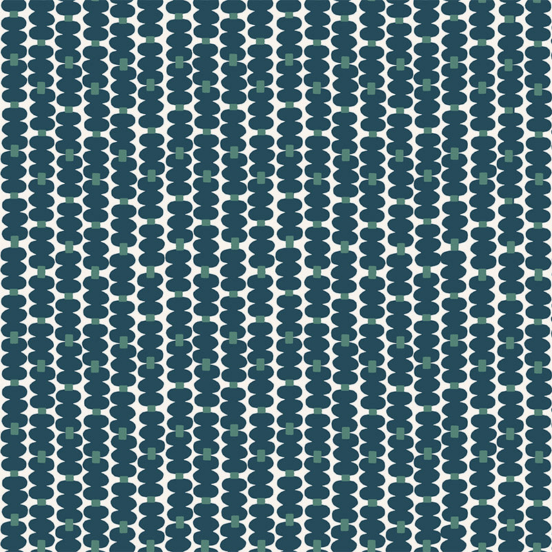 Oddjects Petrol and Teal wallpaper
