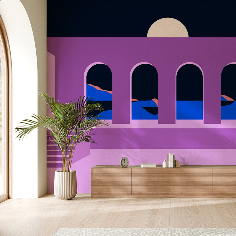 Pool Views Midnight Wallpaper