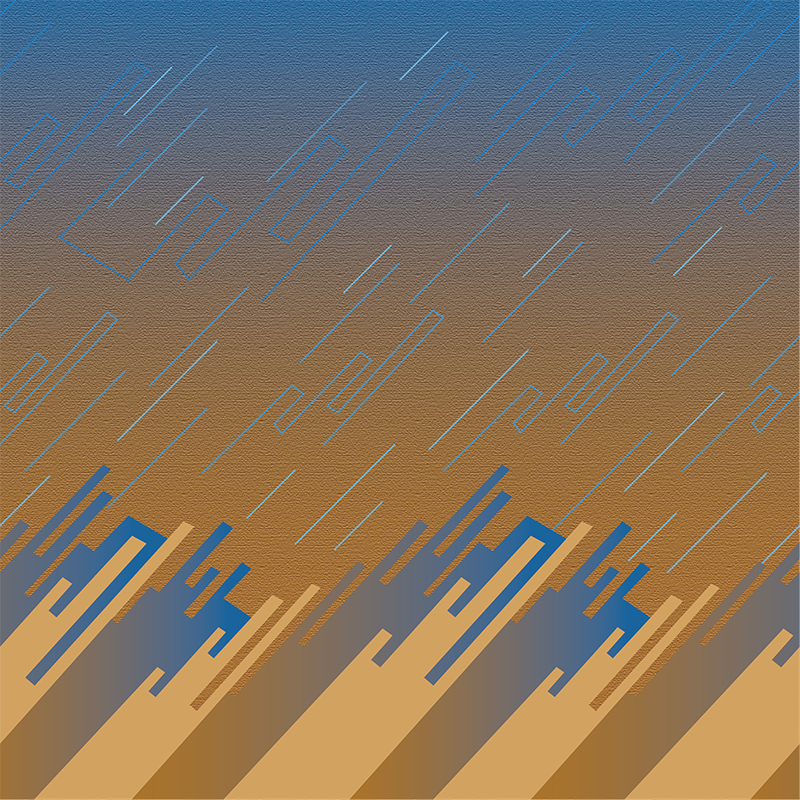 Star Line – Orange Blue Wallpaper