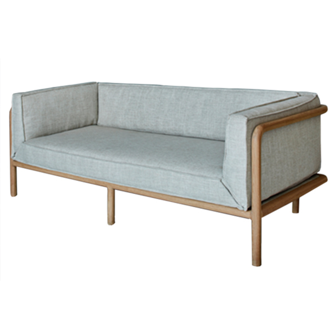 Melike 2 Seater Sofa by Meyer Von Wielligh. Inspired by the stark beauty of the Namibian landscape where Abrie grew up, the Melike chair is an uncomplicated design imbued with a simplicity in both material and detail.