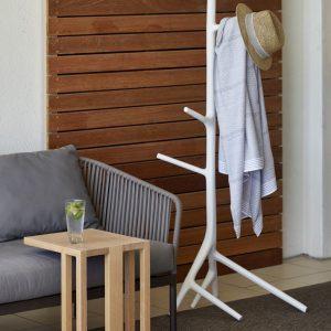 Umthi Hat Stand by Meyer Von Wielligh. The curvaceous design of the Umthi Hat stand is focused on the materials & allows the wood to dictate its natural form in an elegant design.