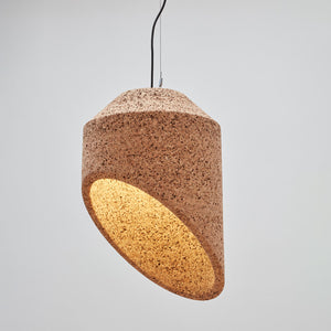 angled cork pendant light lit.jpg