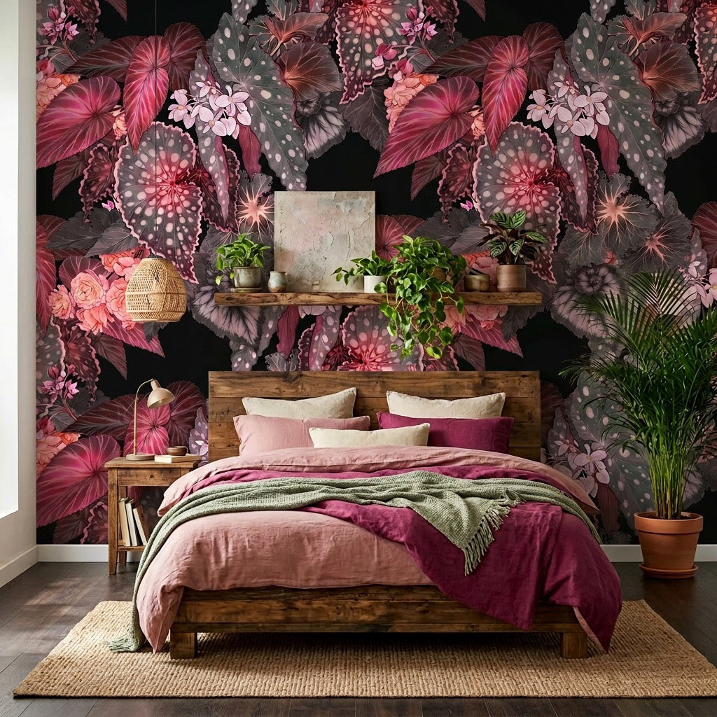 Begonia – Night Wallpaper