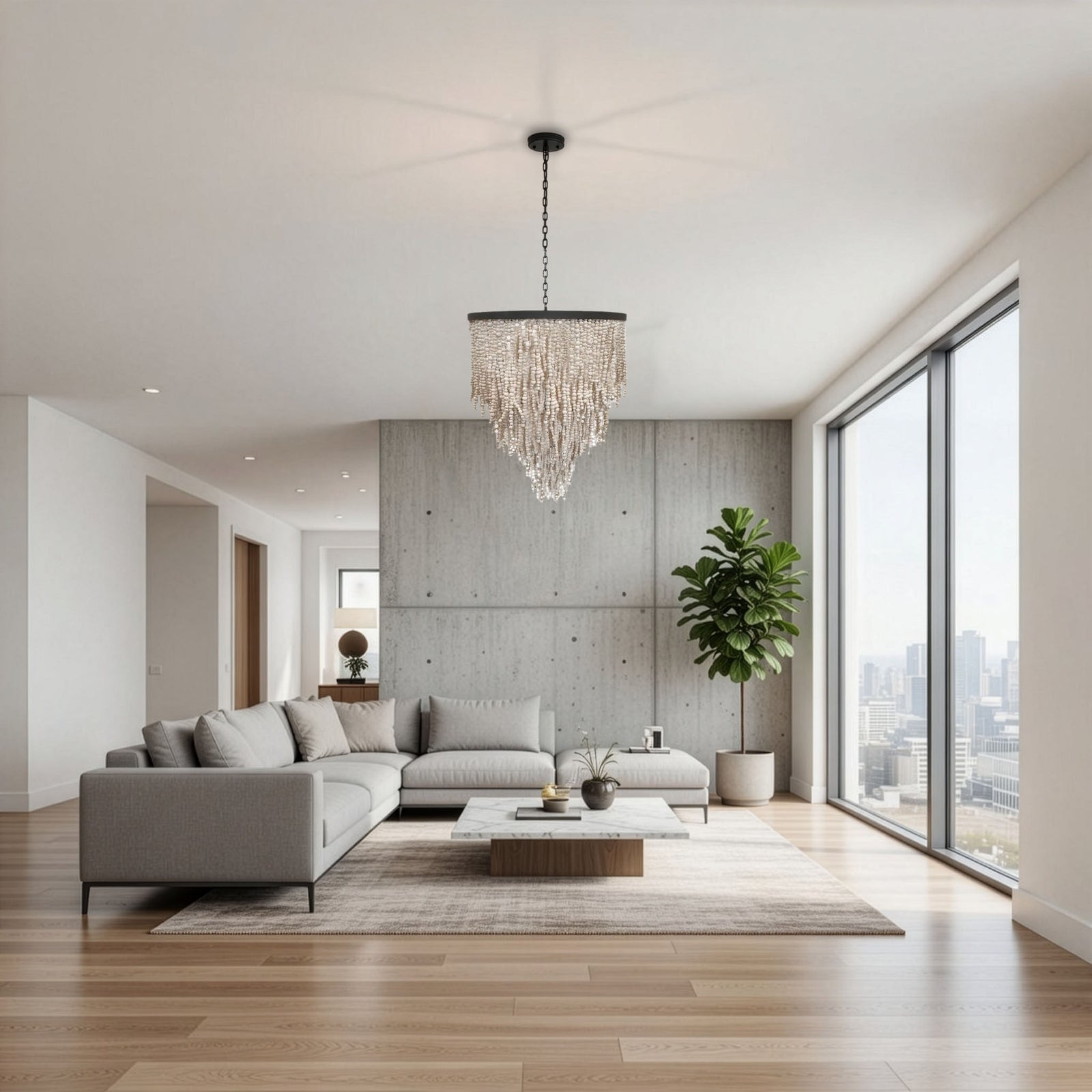 Waterfall Round Chandelier