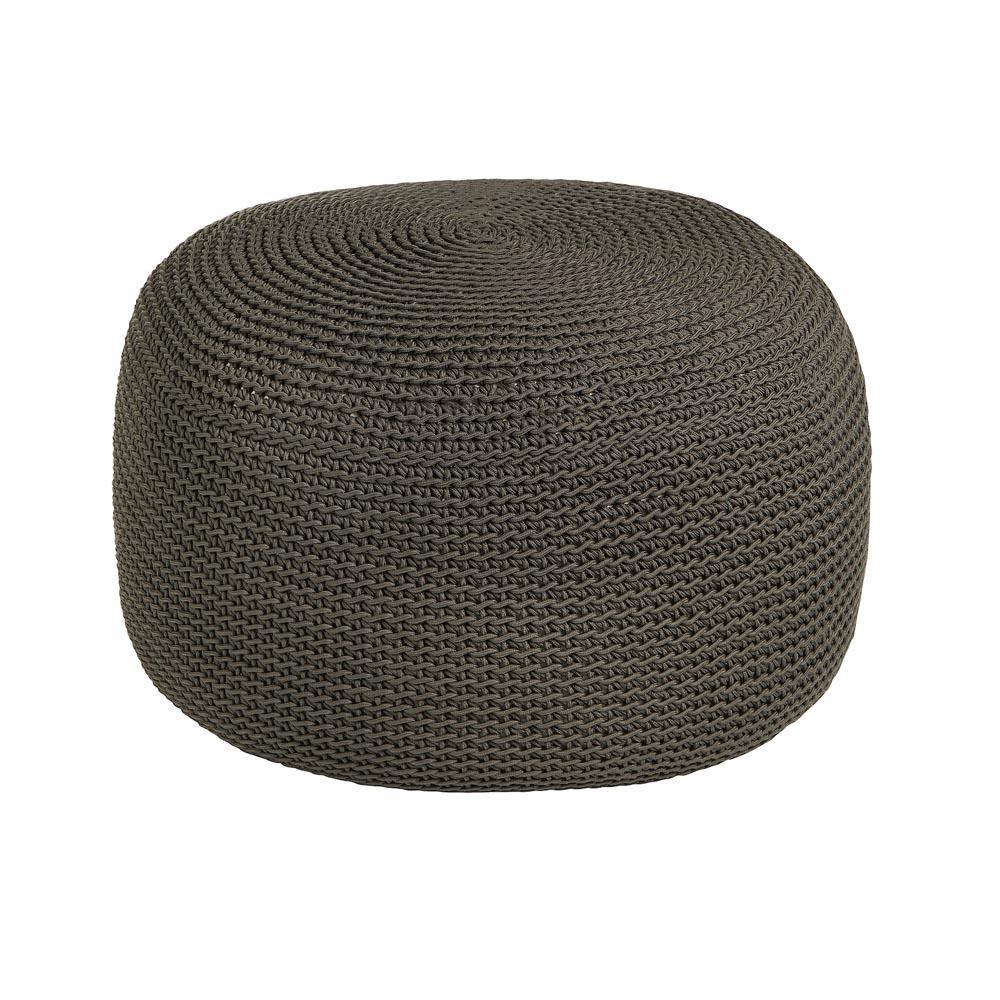 ROBALA OUTDOOR POUF BY FIBRE DESIGNS. These stylish, hand-braided outdoor poufs from The Verandah Collection are ideal for demanding domestic and commercial environments.