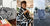 Three images of Something Good Studio blankets and throws. One styled in a living room, one being worn by a model, the other being held up in a city. Something Good home décor products are available at Sarza home goods and furniture store in Rye New York