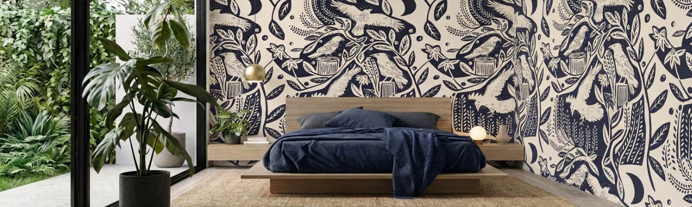 Studio Patruschka Linocut Birds