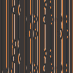 3D Stripe Copper Wallpaper