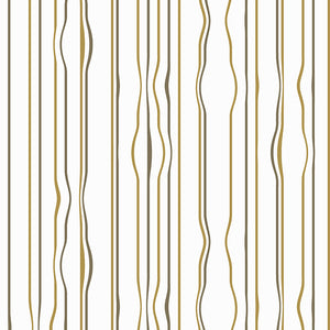 3D Stripe Black & Gold Wallpaper