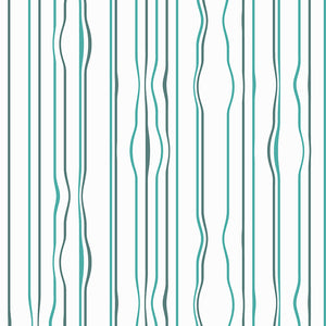 3D Stripe Teal Wallpaper