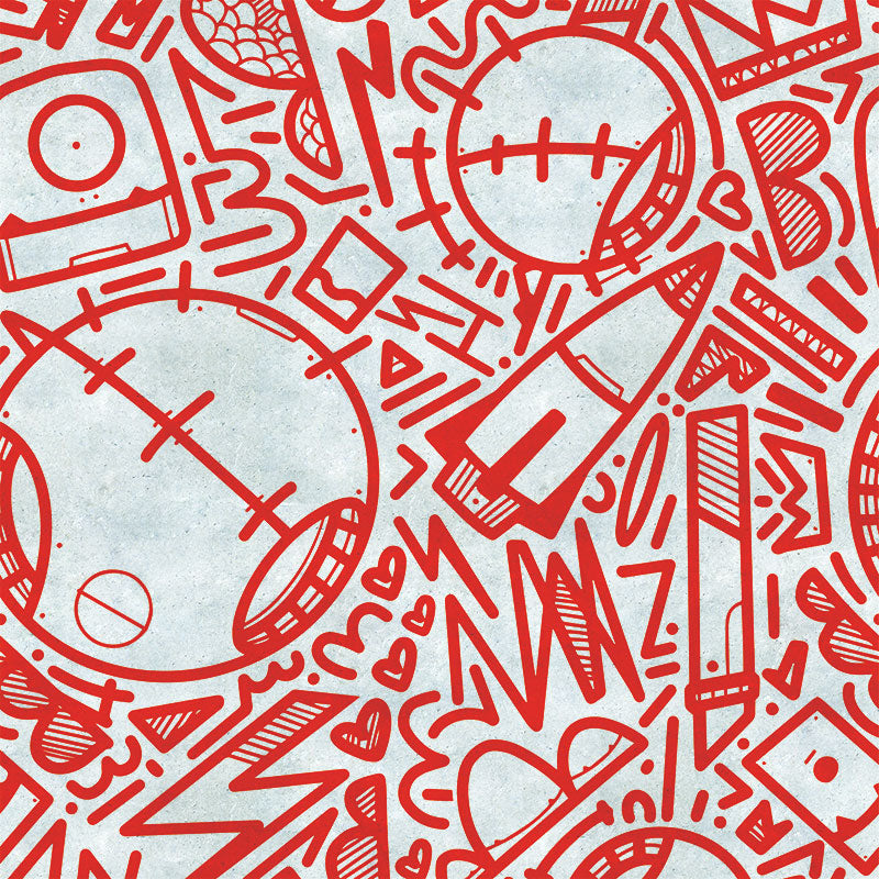 Cyber Alley Orange Wallpaper