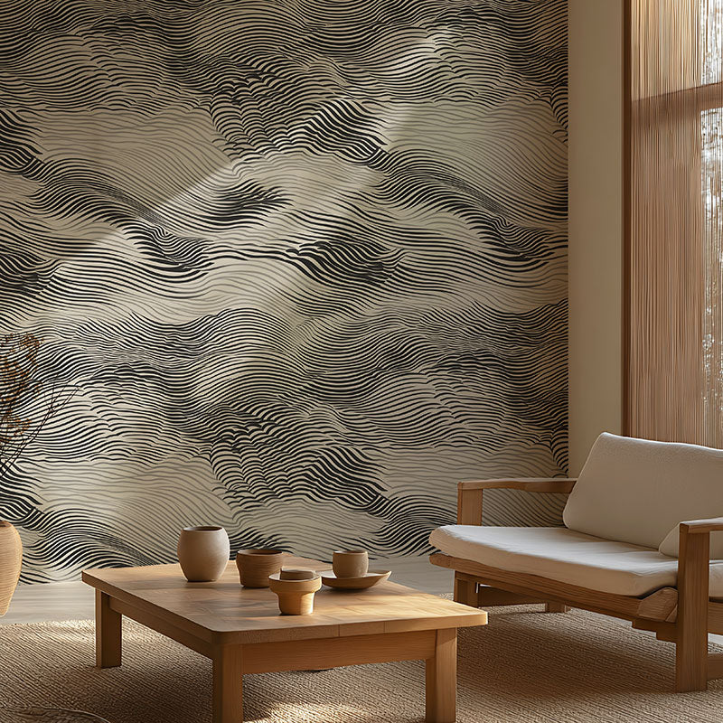 Whisps Charcoal Wallpaper