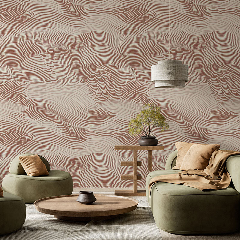 Whisps Mocha Mousse Wallpaper