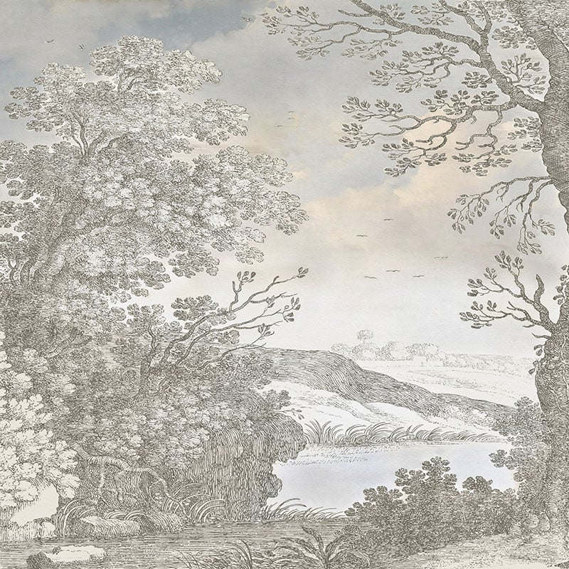 Silent Meadow Natural Wallpaper