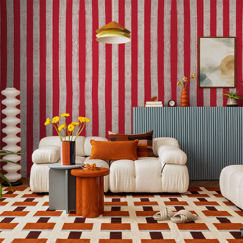 Rufaro – Red Stripe Wallpaper