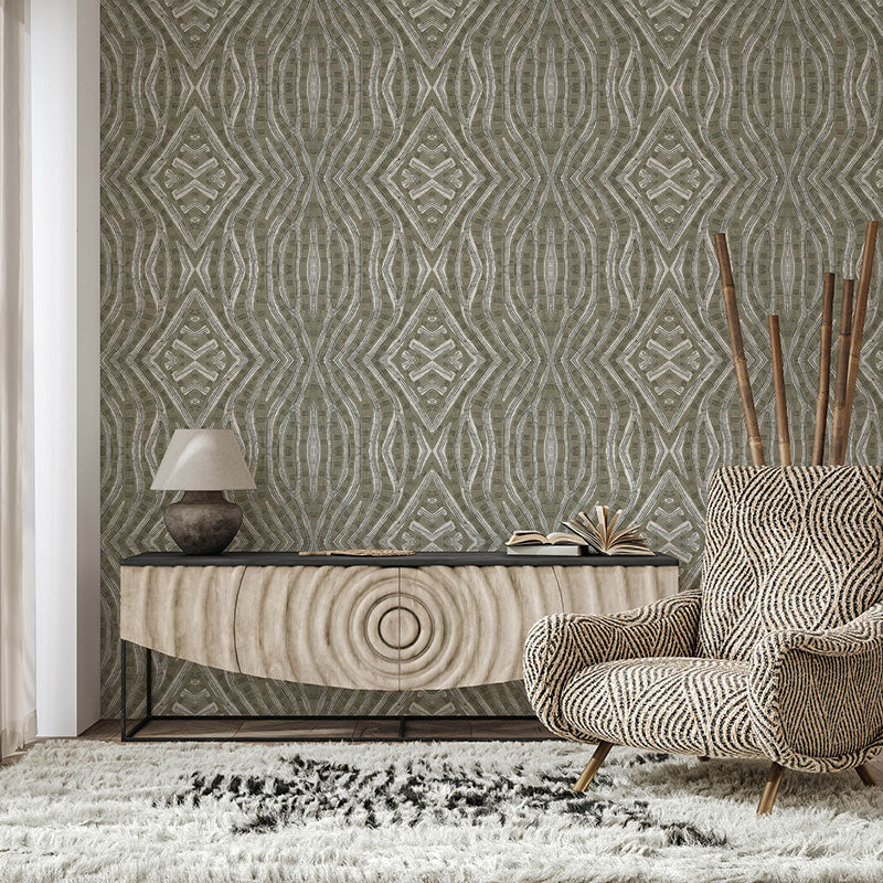 Shadow Grey Zebra Wallpaper