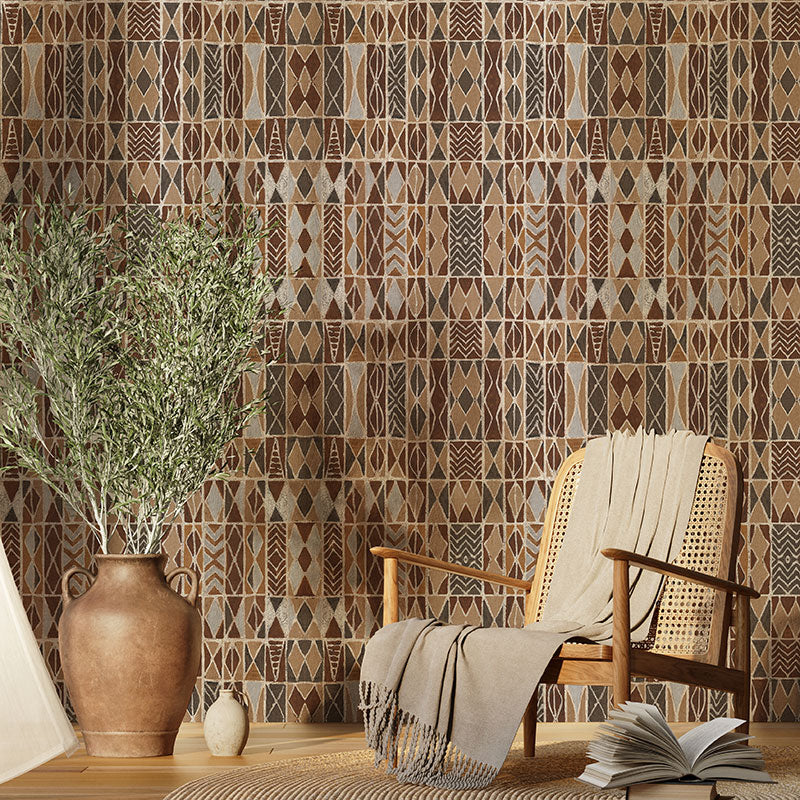 Tribal African Blocks Wallpaper