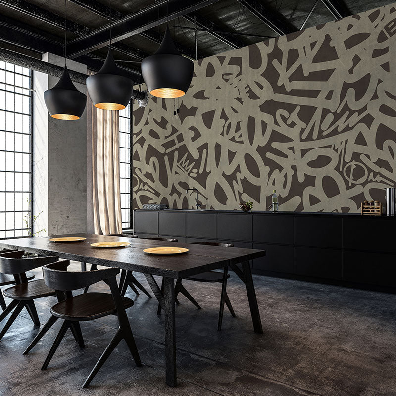 Circuit Vandalism Brown Wallpaper