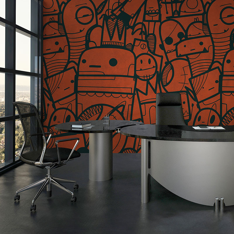 Robotag Orange Wallpaper