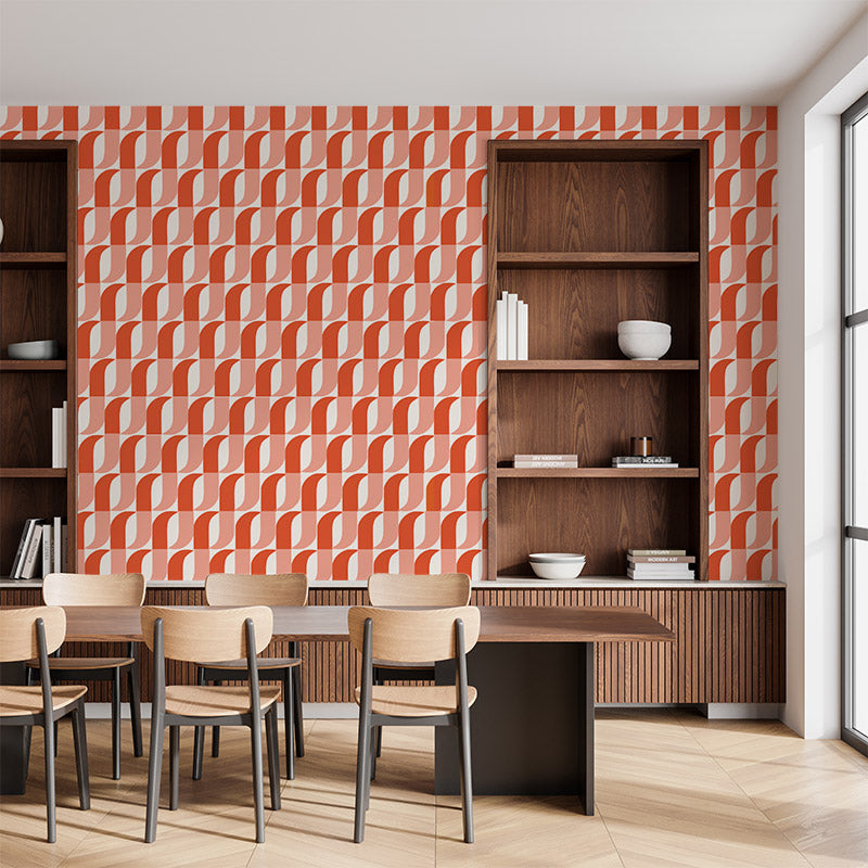 Aperture Persimmon and Shell wallpaper