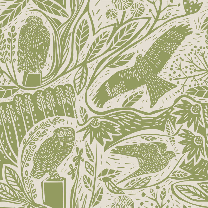 Birdprey Sage Wallpaper