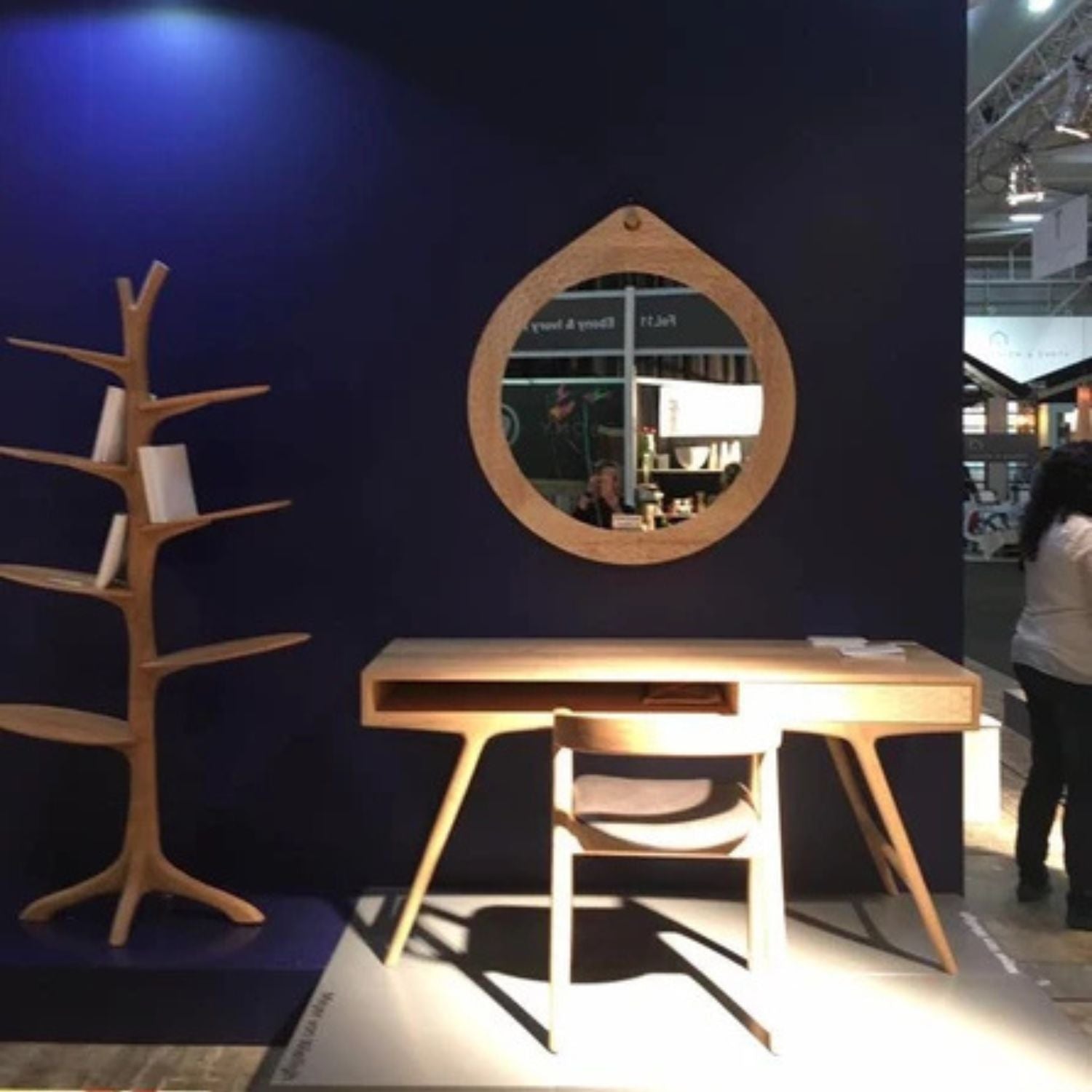 Blacktail Desk by Meyer Von Wielligh Furniture Design. Inspired by South Africa’s national fish, the blacktailor galjoen, this desk is defined by a scale-like pattern that is hand ground onto the wooden surface of the doors.