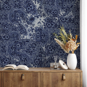 Blue Delft Dreams wallpaper