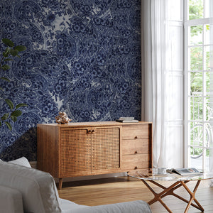 Blue Delft Dreams wallpaper