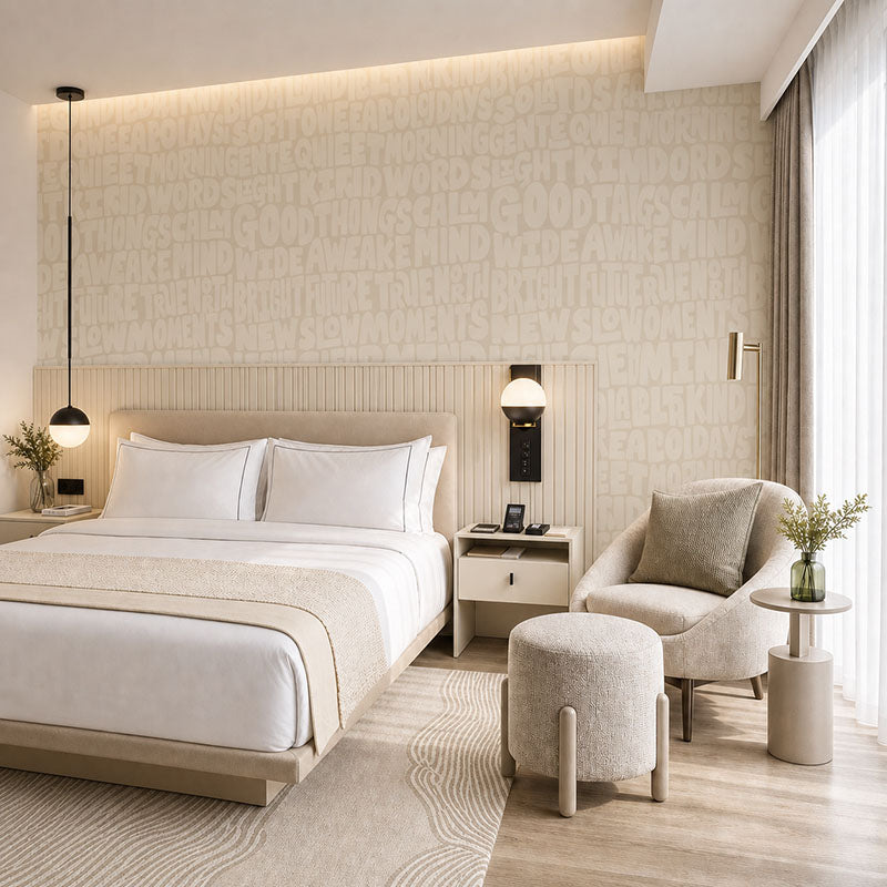 Bright Days- Linen Wallpaper