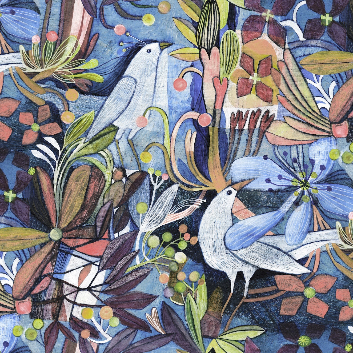 Caladrius Blue Muted wallpaper