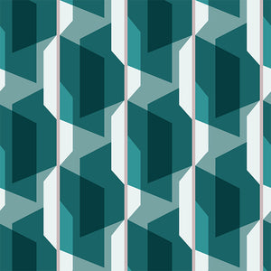 Campbell Teal Wallpaper