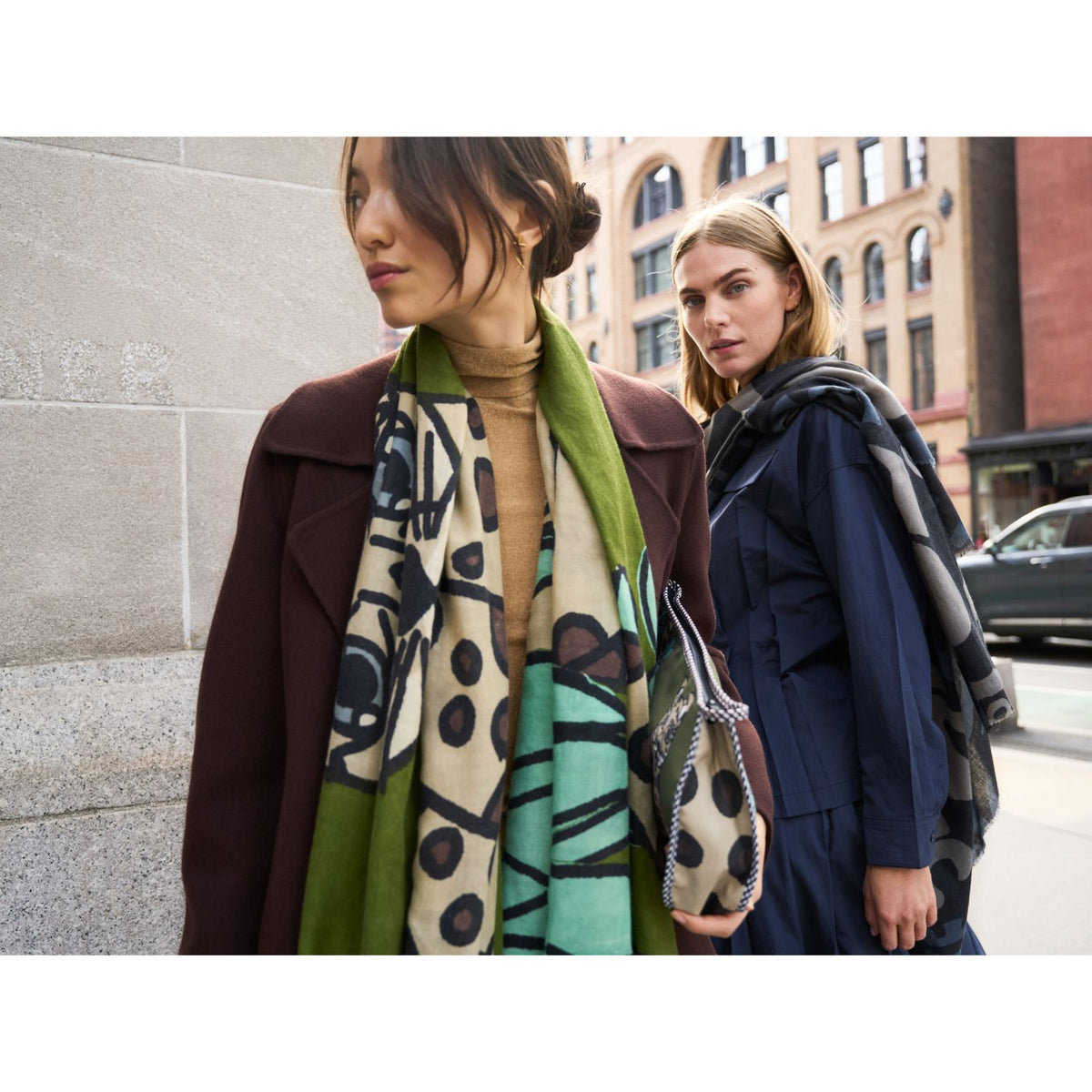 Cheetah Green Winter Scarf