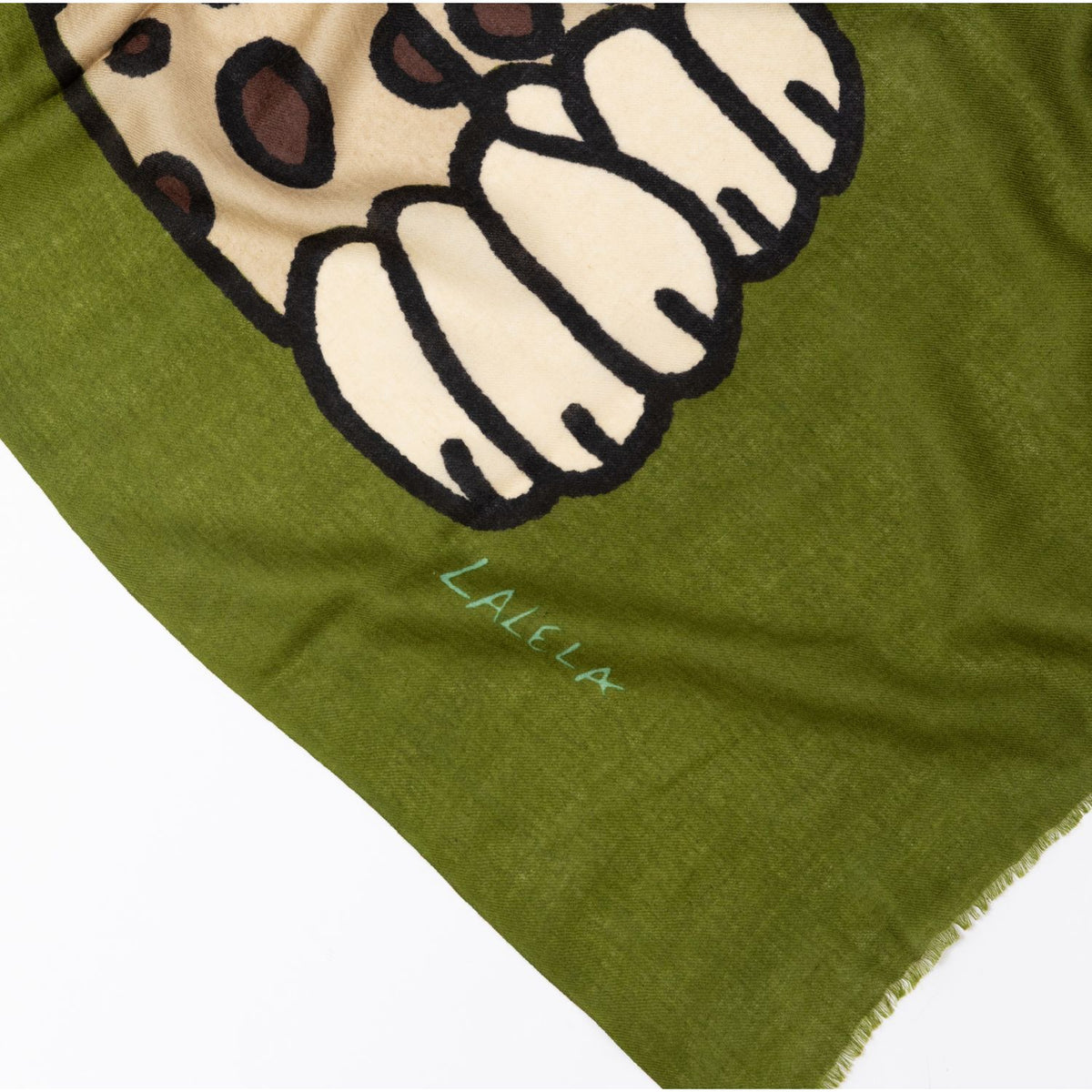 Cheetah Green Winter Scarf
