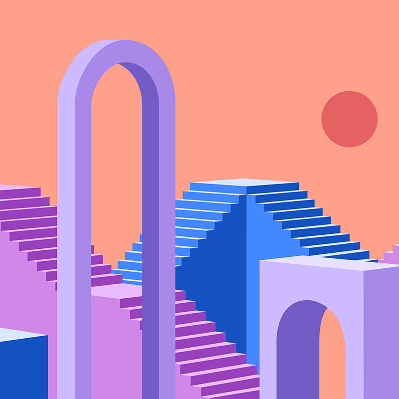 Choice Labyrinth Sunset Wallpaper