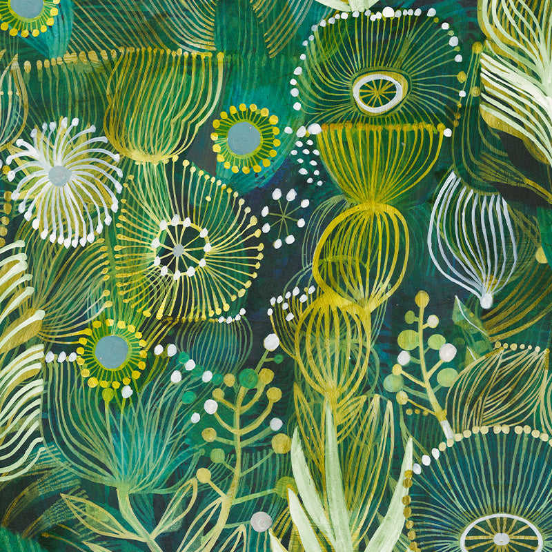 Green Fantasy Garden wallpaper