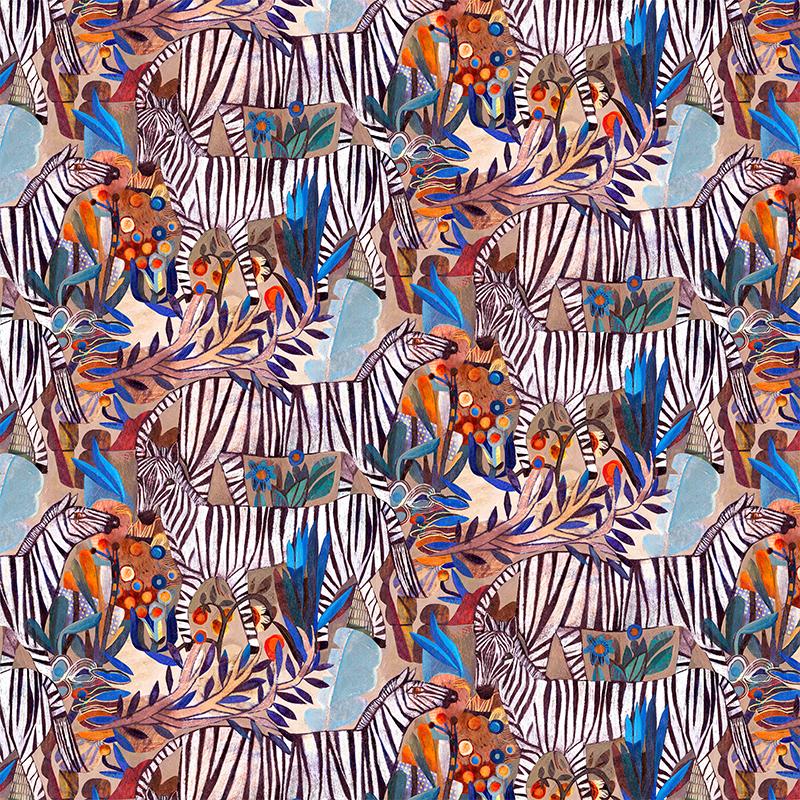African Zebra wallpaper