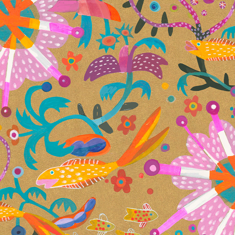 Goldfish – Gold wallpaper