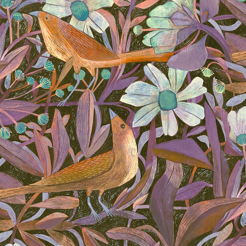 Grandiflora – Mauve wallpaper