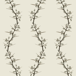 Wavey Thorns Cream wallpaper