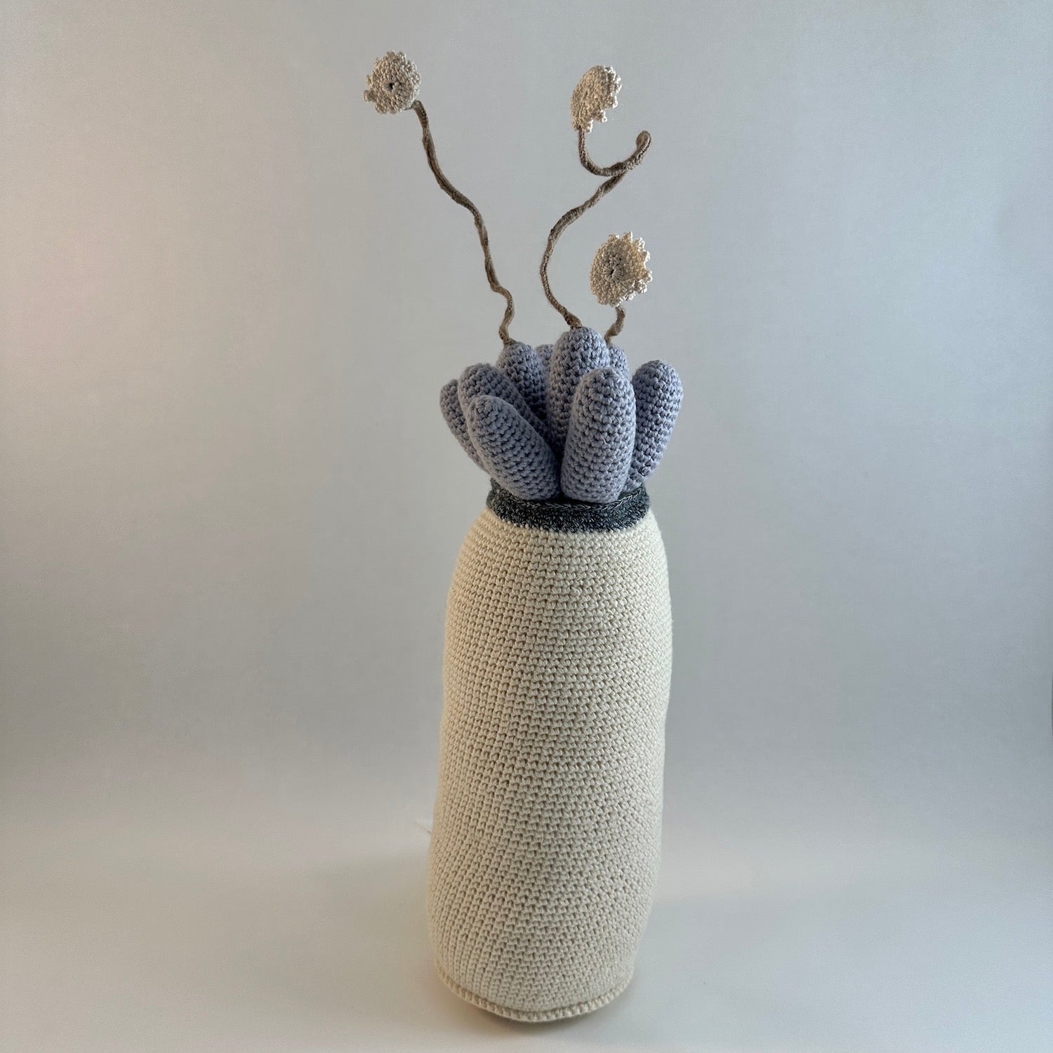 Crocheted Flowering Succulent - Extra Large 2.JPG