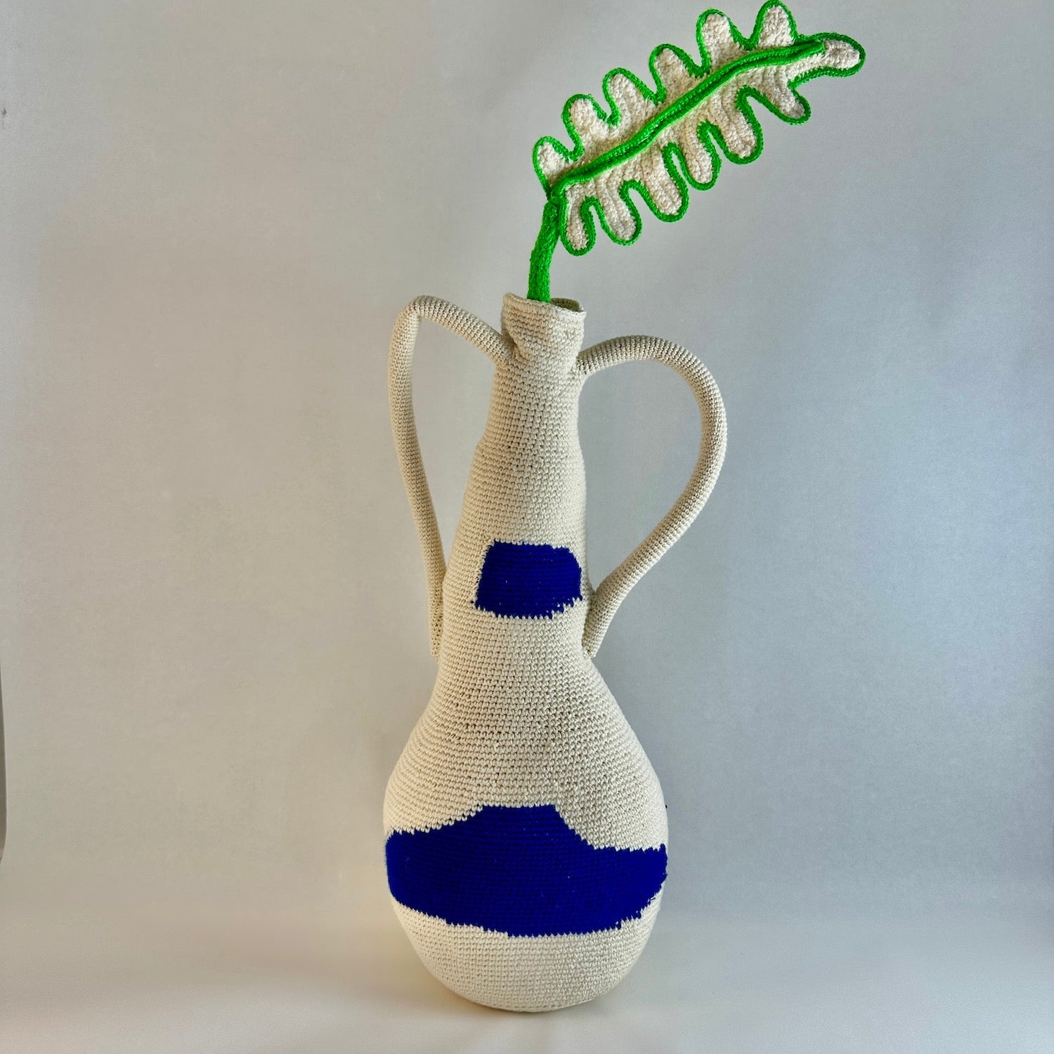 Crocheted Matisse vase with handles.JPG