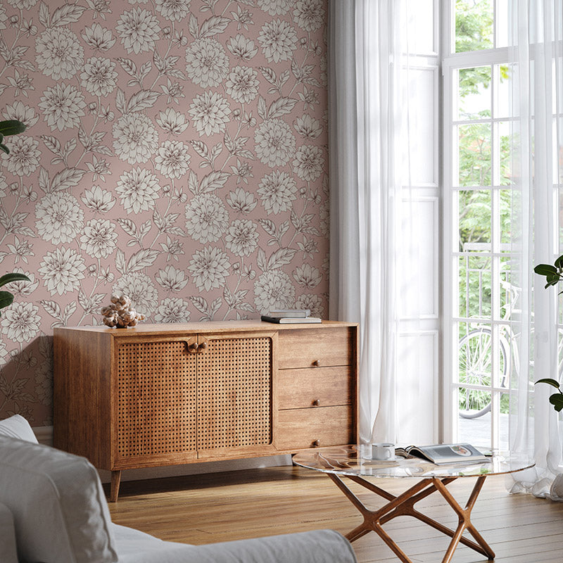 Dahlia Blooms First Waltz Wallpaper