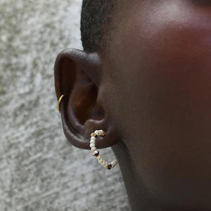 Mini Crystal Huggie earrings
