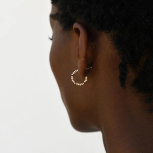 Mini Crystal Huggie earrings