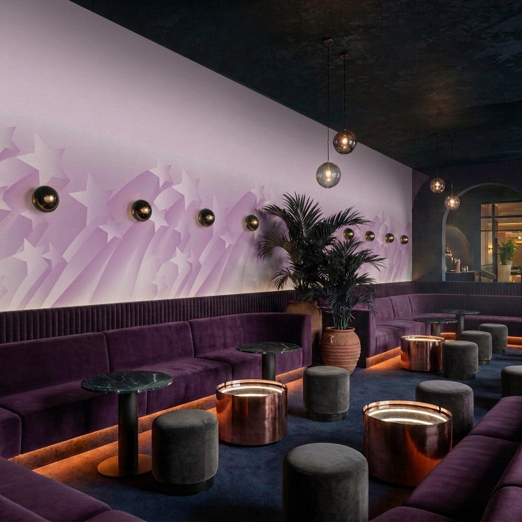 Hall of Fame – Pink grey Wallpaper